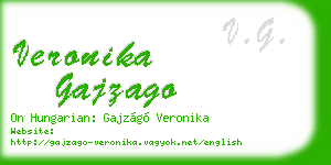 veronika gajzago business card