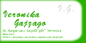 veronika gajzago business card